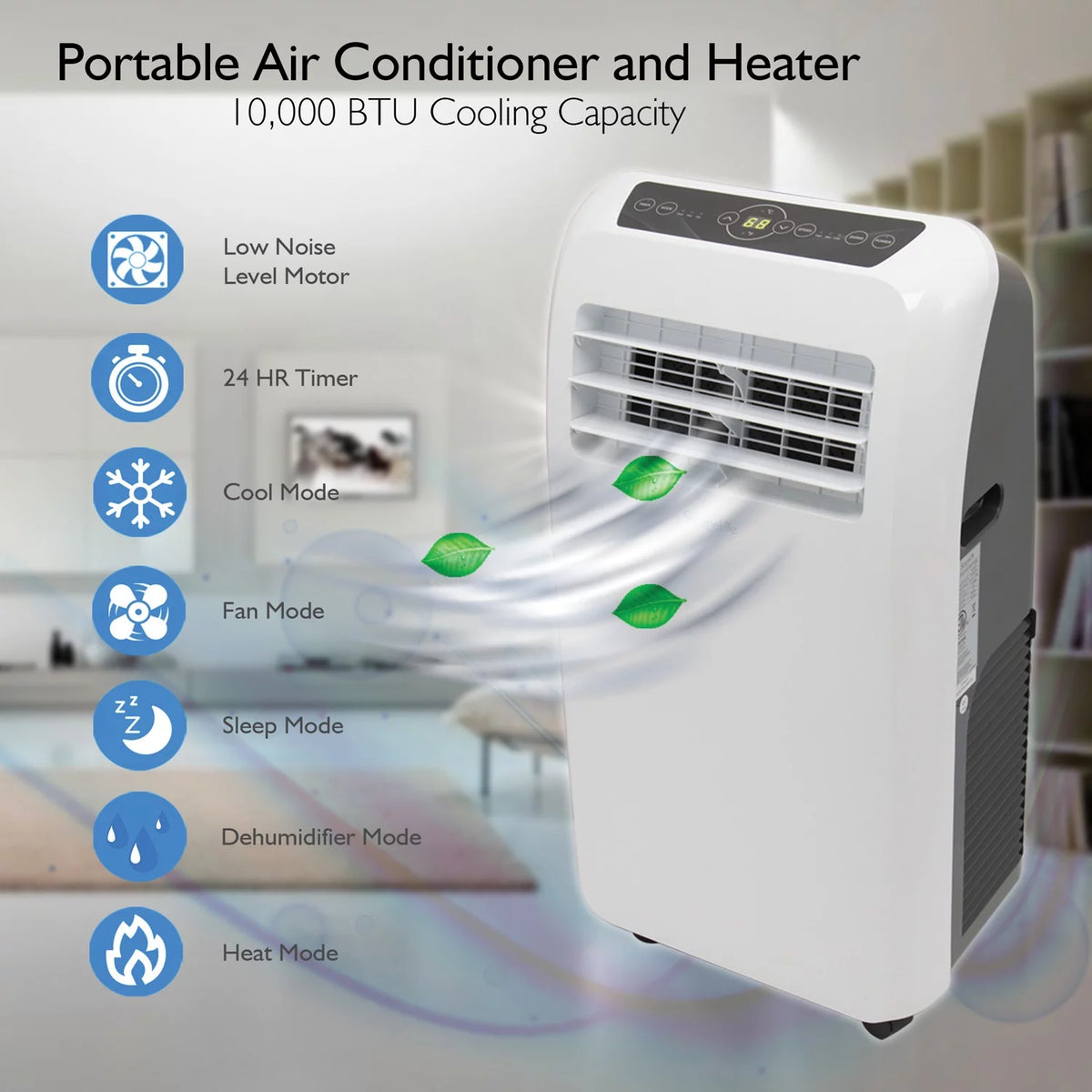 Portable Air Conditioner And Heater 10,000 BTU B6523