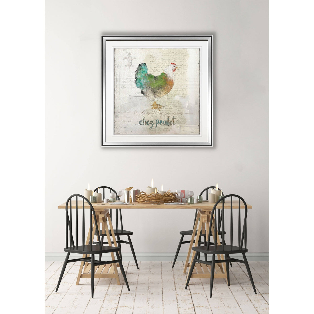 Framed Giclee Print 28 x 28 L50876