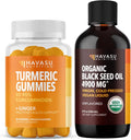 Turmeric Ginger Gummies + Organic Black Seed Oil Liquid Bundle P76950