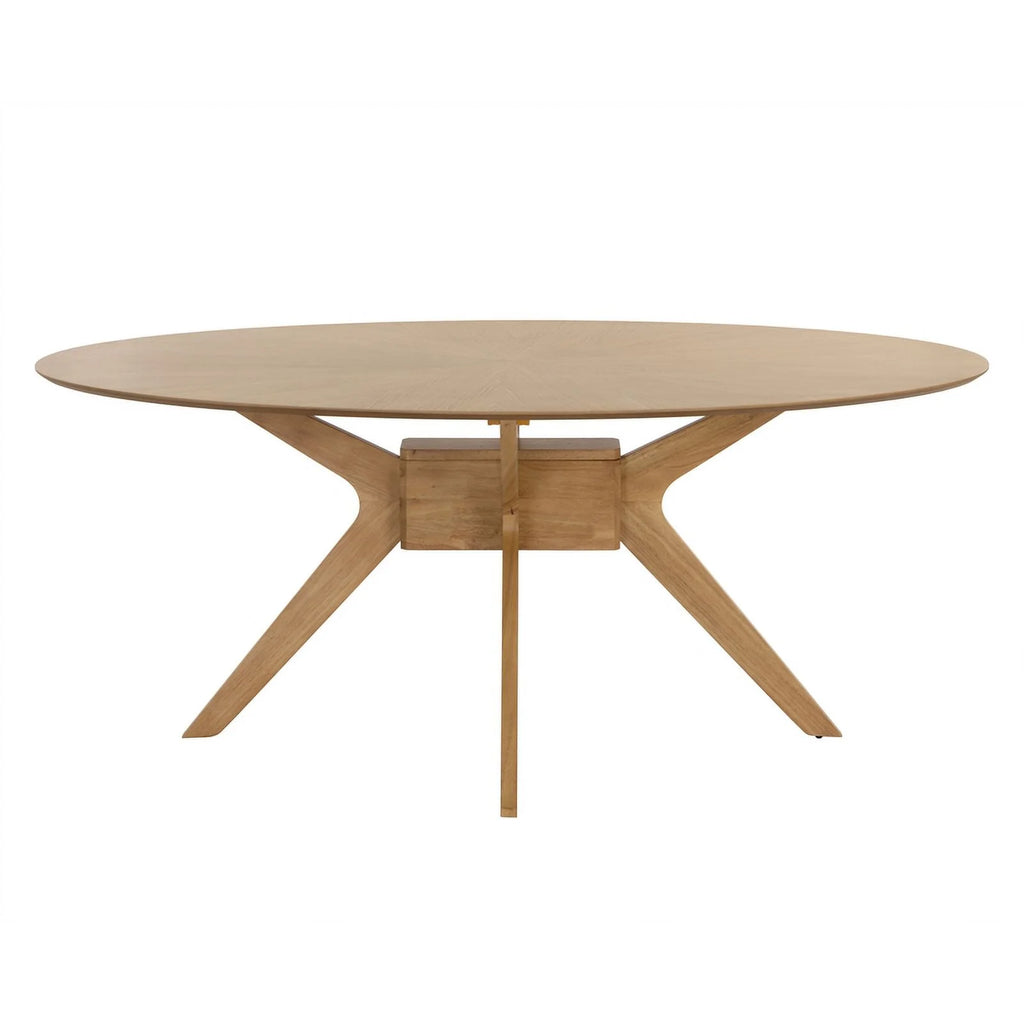 Mid-Century Rubberwood Dining Table W49866