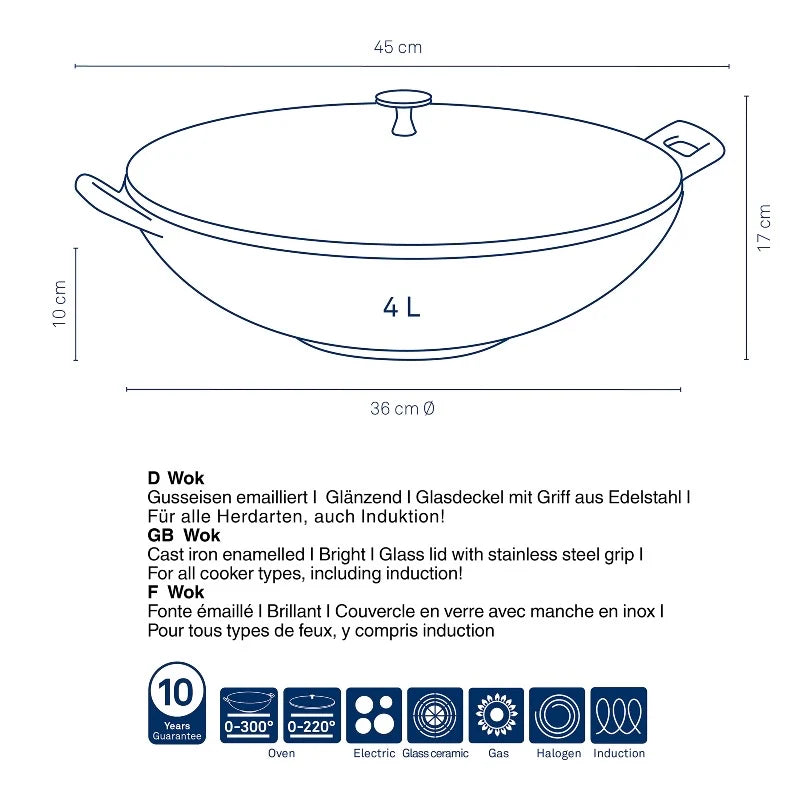 Cast Iron Wok C35617