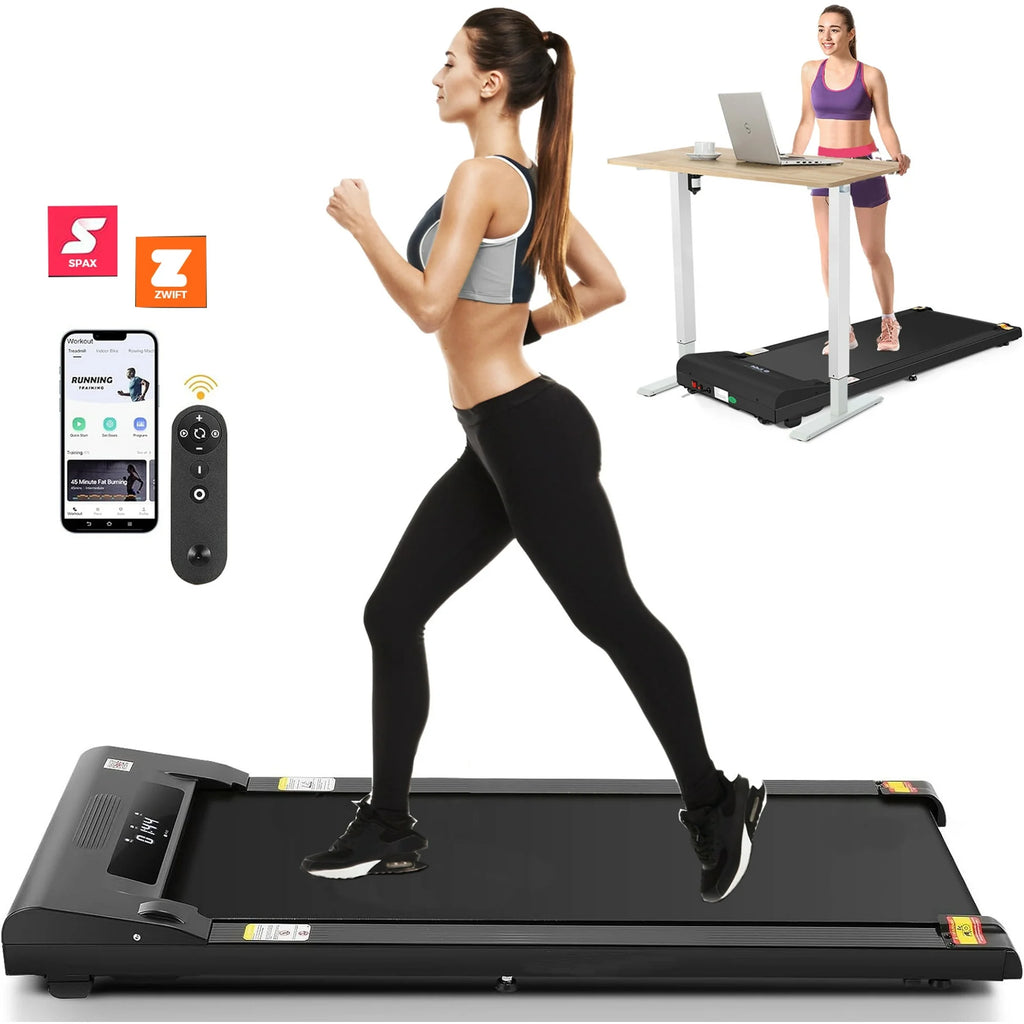 2.5HP Slim Compact Under Desk Treadmill with LED Display and Remote Control K994