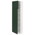 White High Cabinet with Shelves and 2 Doors W579