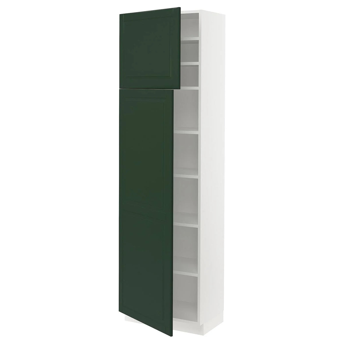 White High Cabinet with Shelves and 2 Doors W579