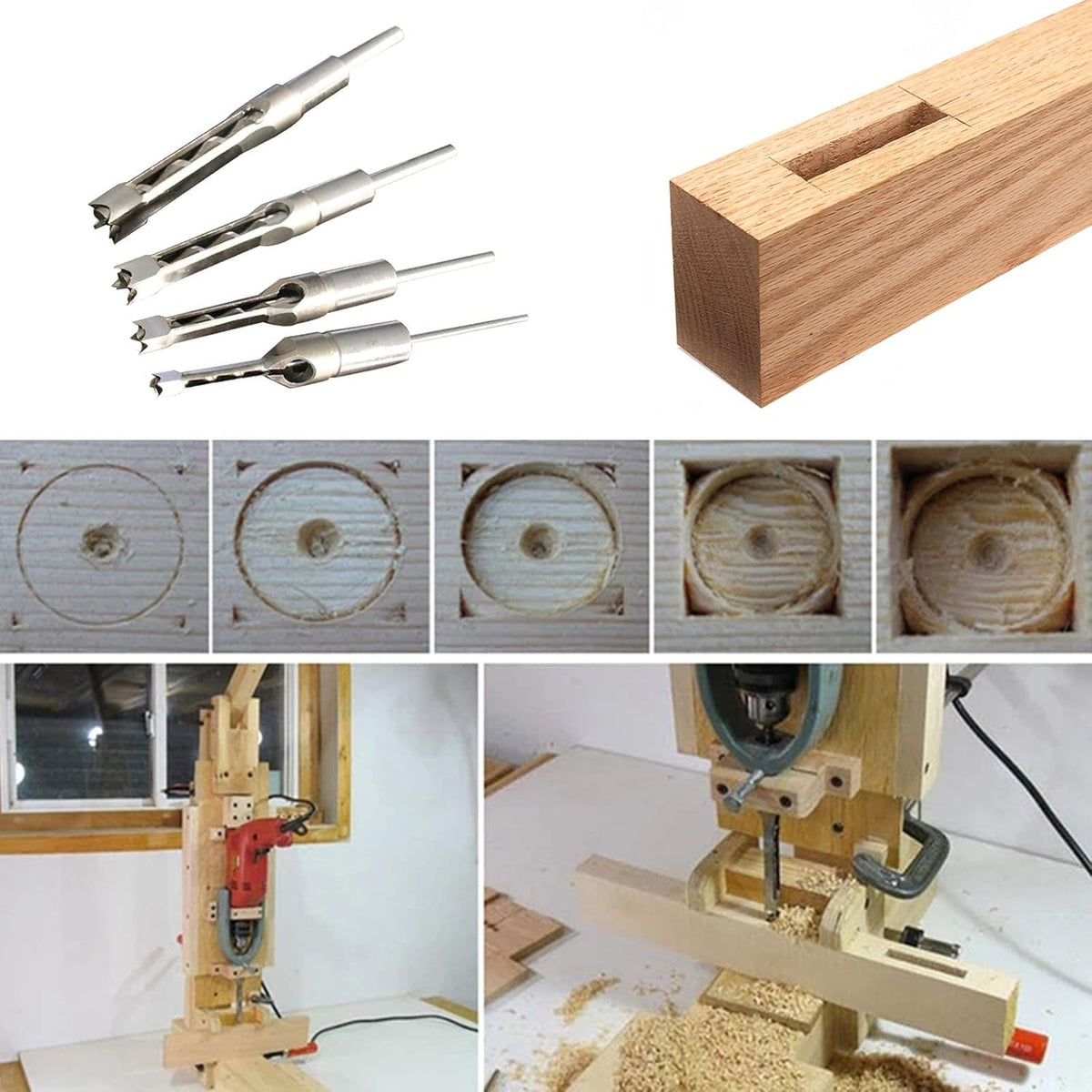 Bench Drill Locator Set for Mortiser Woodworking Mortising Attachment U919319
