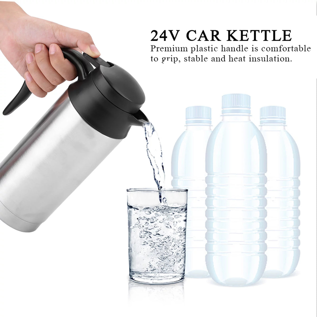 Portable 750ml 24V Car Kettle Water Heater Bottle Y4769