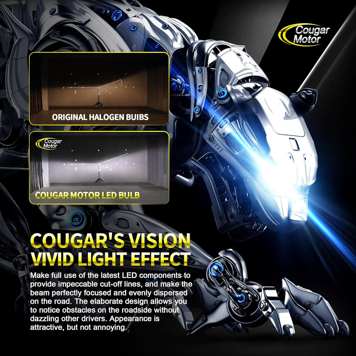 H11 LED Bulb 6500K Cool White Conversion Kit Halogen Replacement Pack of 2 N172