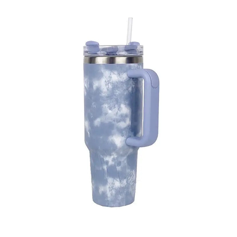 Purple 40 Oz Stainless Steel Thermal Tumbler with Handle G641172