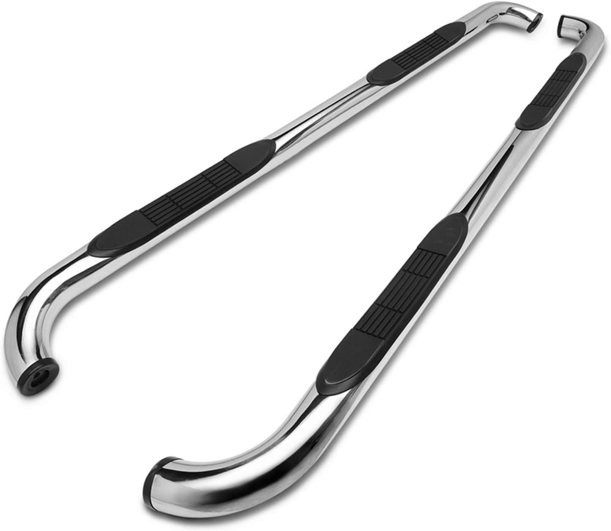3" Stainless Steel Side Bars for RAM 1500 Quad Cab Pickup Truck 2Pcs M7511
