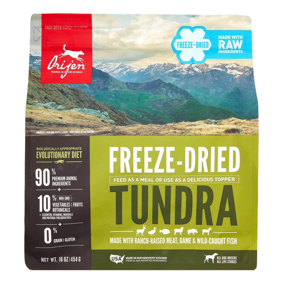 Grain-Free Freeze Dried Dog Food, 16 oz O16590