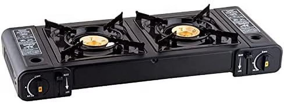 2-Burner Butane Countertop Range / Portable Stove with Brass Burners R626985