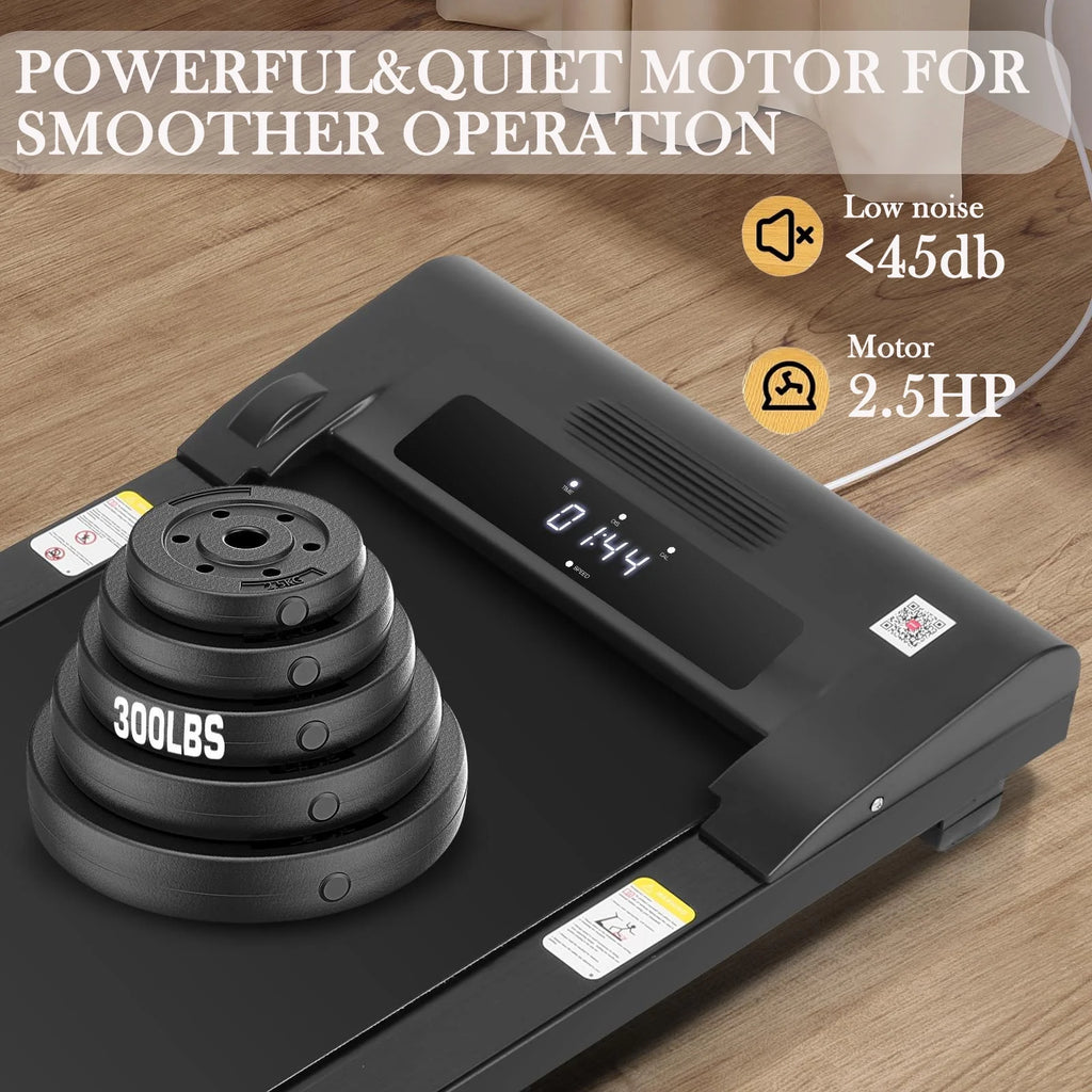 2.5HP Slim Compact Under Desk Treadmill with LED Display and Remote Control K994