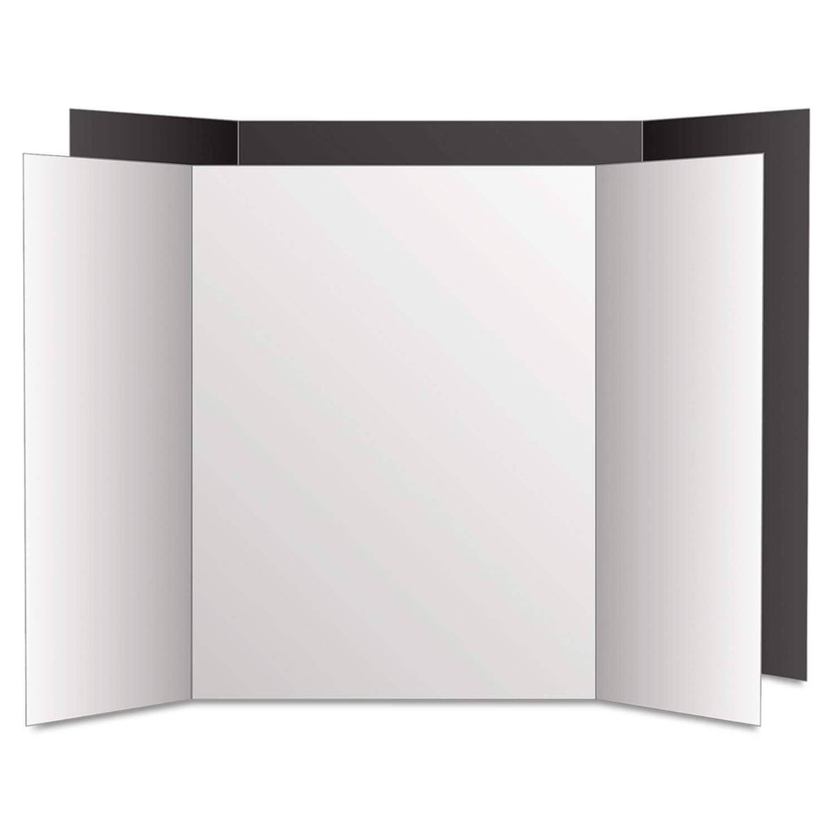 Black/White Tri-Fold Poster Board 6 Pack M2587