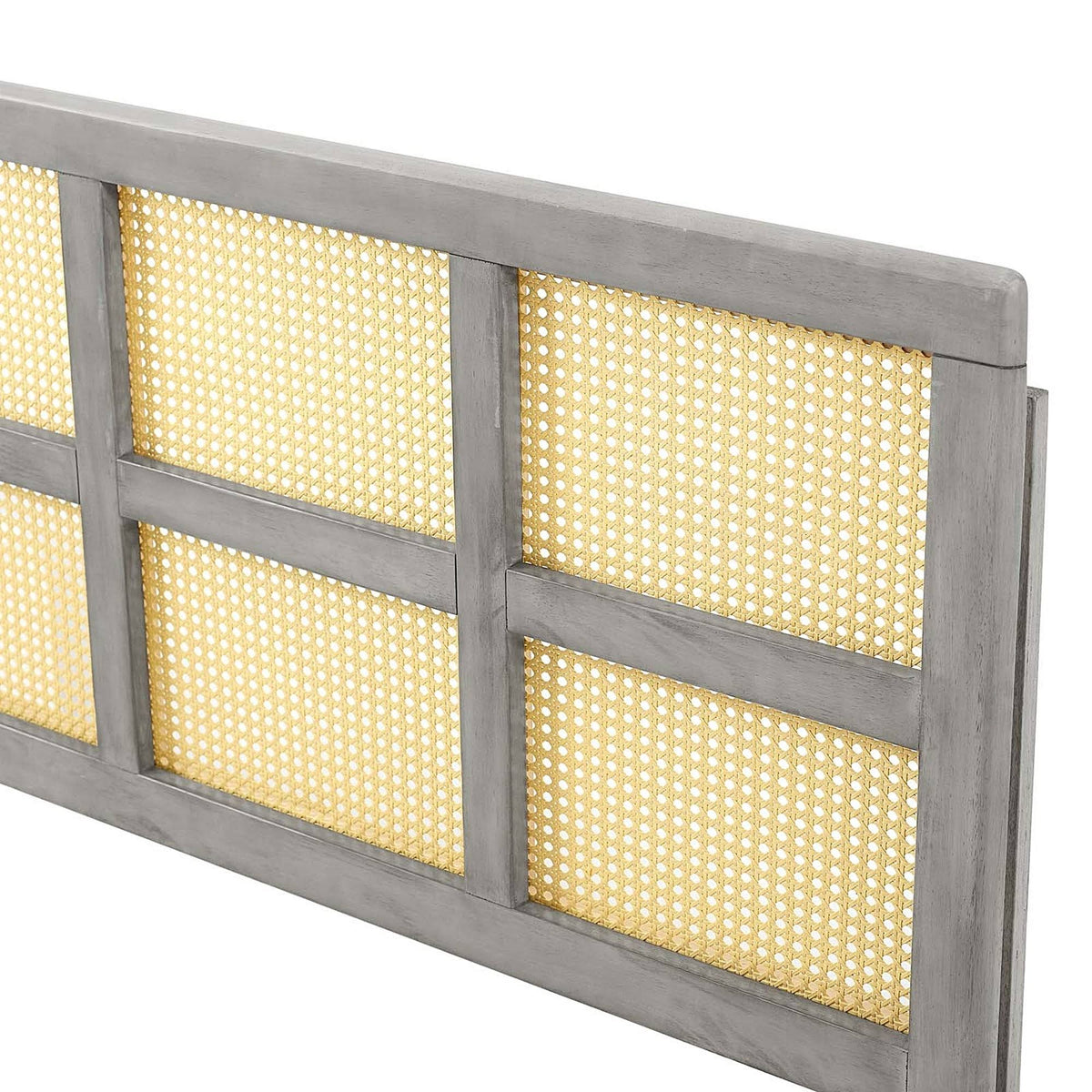 Grey Wooden Queen Size Headboard X8833