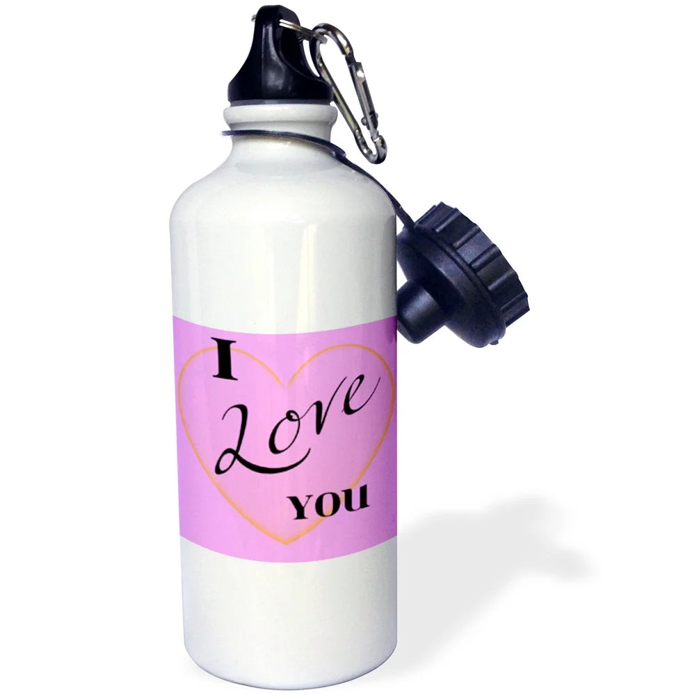 Pink Heart Sports Water Bottle, 21oz A792090