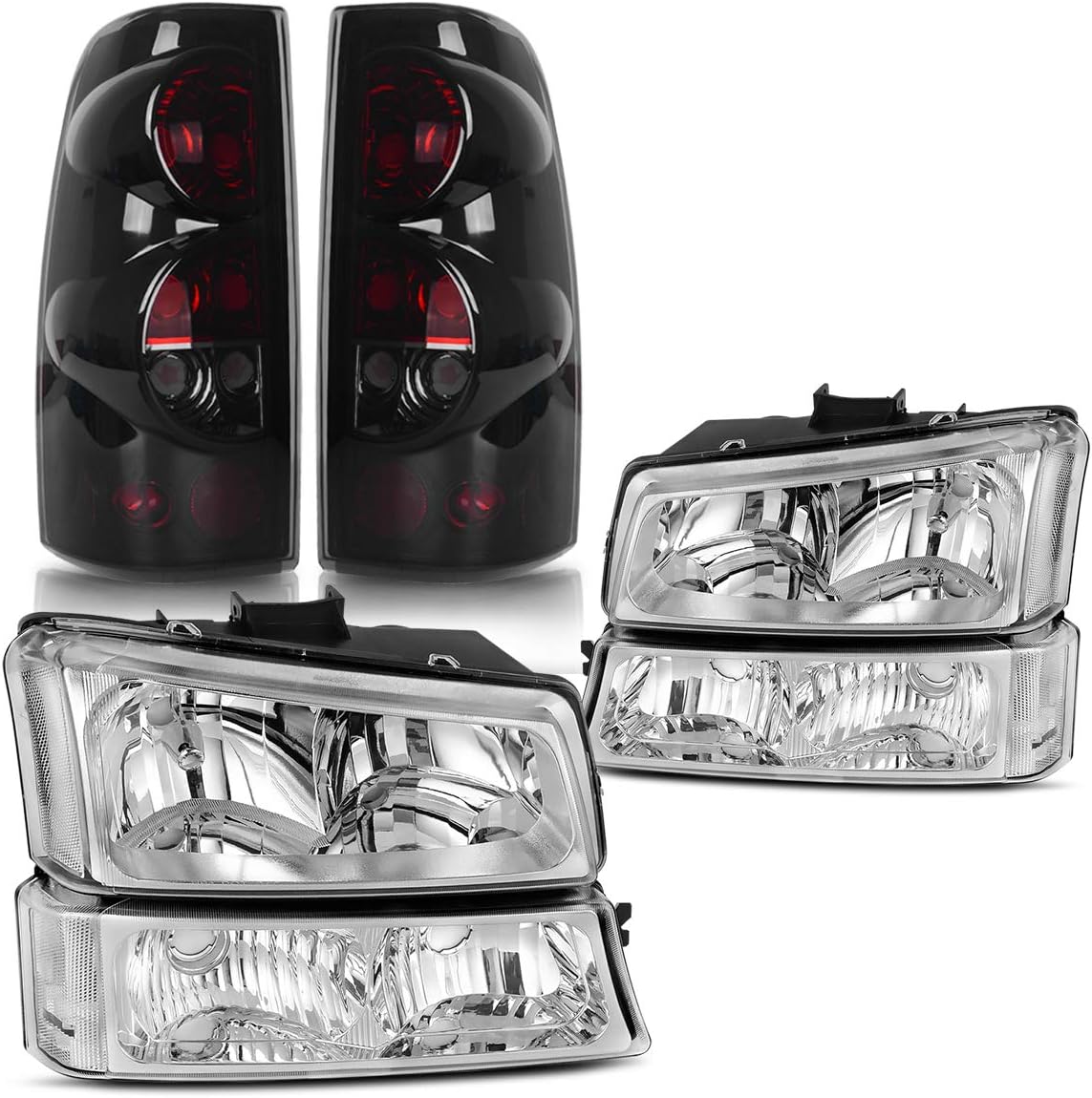 Headlight Assembly and Taillights Combo D6777