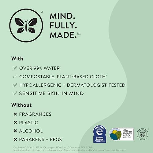 Unscented 99% Water Compostable Plant-Based Baby Wipes 720 Count Y64731