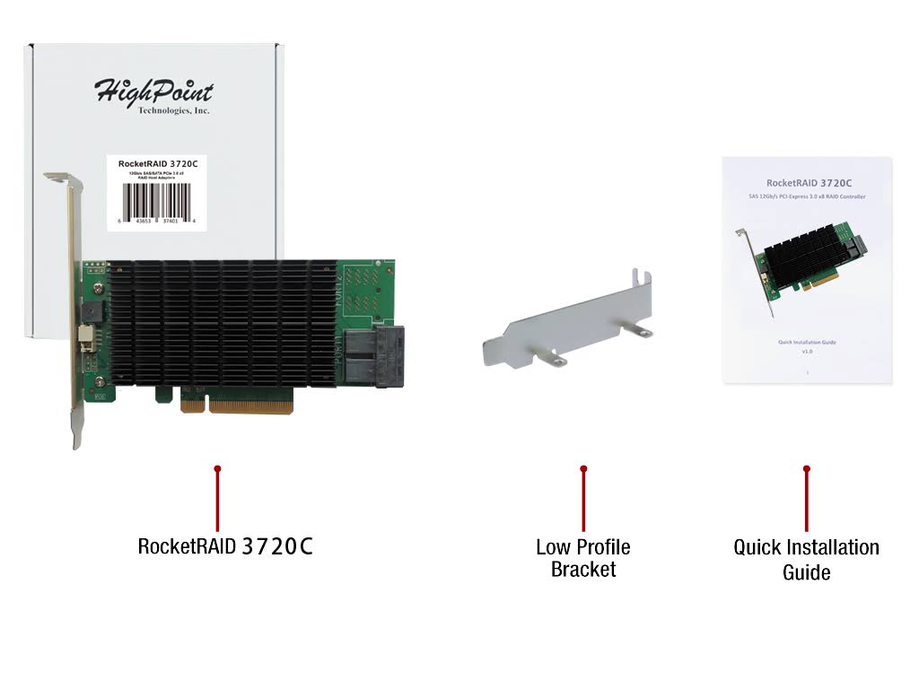 8-Port 12Gb/s PCIe 3.0 X8 SAS/SATA Raid Controller V801812