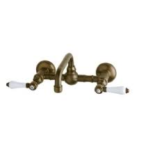 Tuscan Brass Wall Mount Bridge Lavatory Faucet H541775