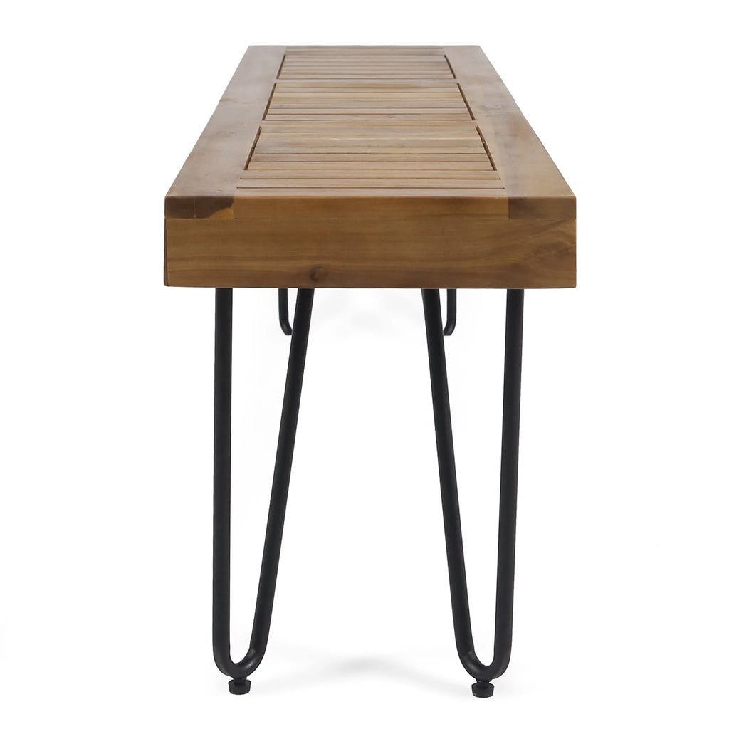 Wood and Metal Bench R316