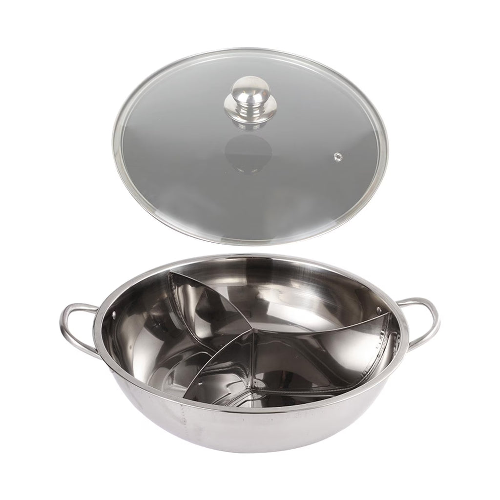 Three Sided Tabletop Hot Pot Cookware 31.2cm B325