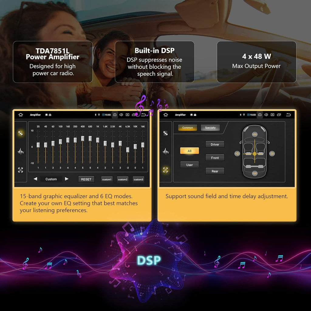 9 Inch Single Din Car Stereo Receiver with Bluetooth 5.0 G879