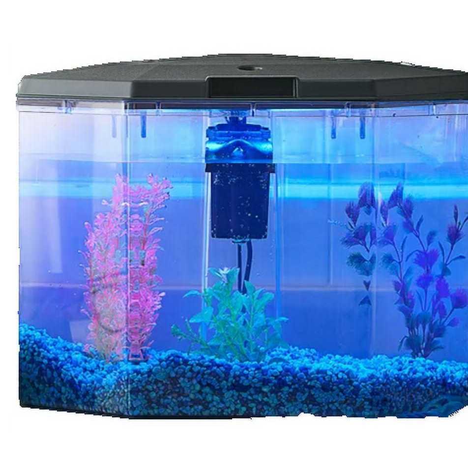 6.5-Gallon Semi-Hex Aquarium Kit with LED Lighting T26291