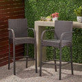 Stackable Wicker Outdoor Bar Stool (2-Pack) B23670