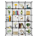 20-Cube Metal Grid Storage Shelves Organizer Bookcase S662