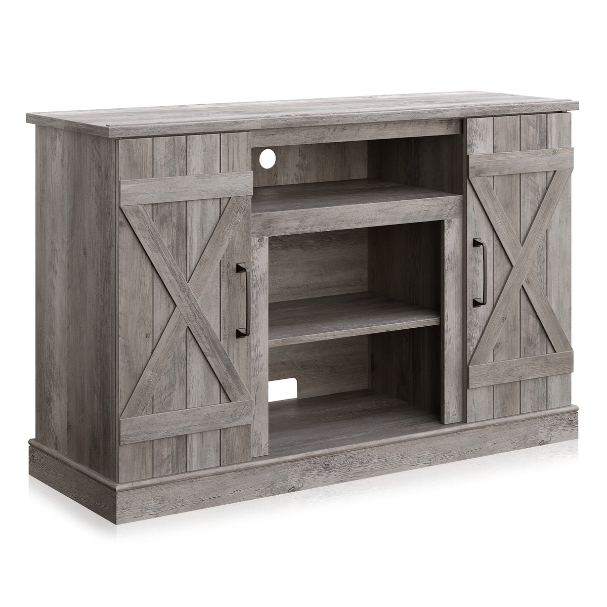 Gray Wash TV Stand Media Entertainment Center M5520