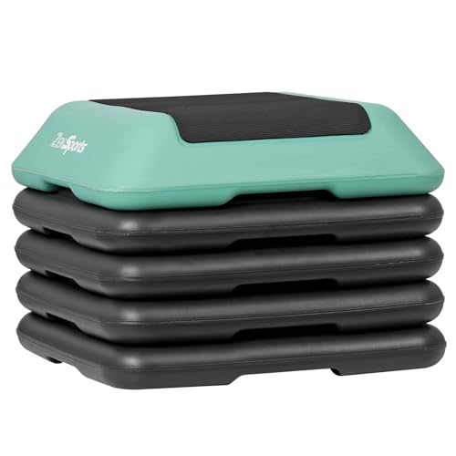 16" x 16" Adjustable Aerobic Stepper Platform with 4 Risers T2004