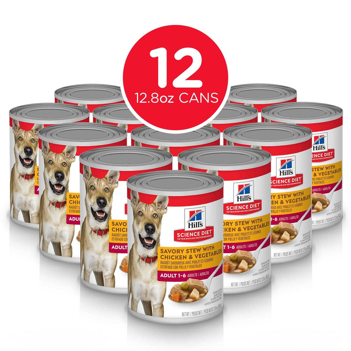 Chicken & Vegetables Dog Food, 12.8-oz, case of 12 B8971
