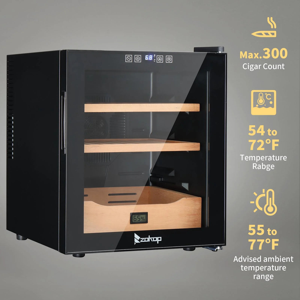 50L Cooling Heating Cigar Humidor 300 Counts D968