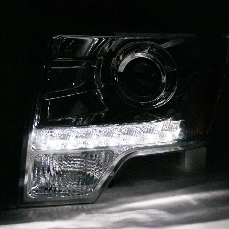 Chrome Projector Headlights with LED H673