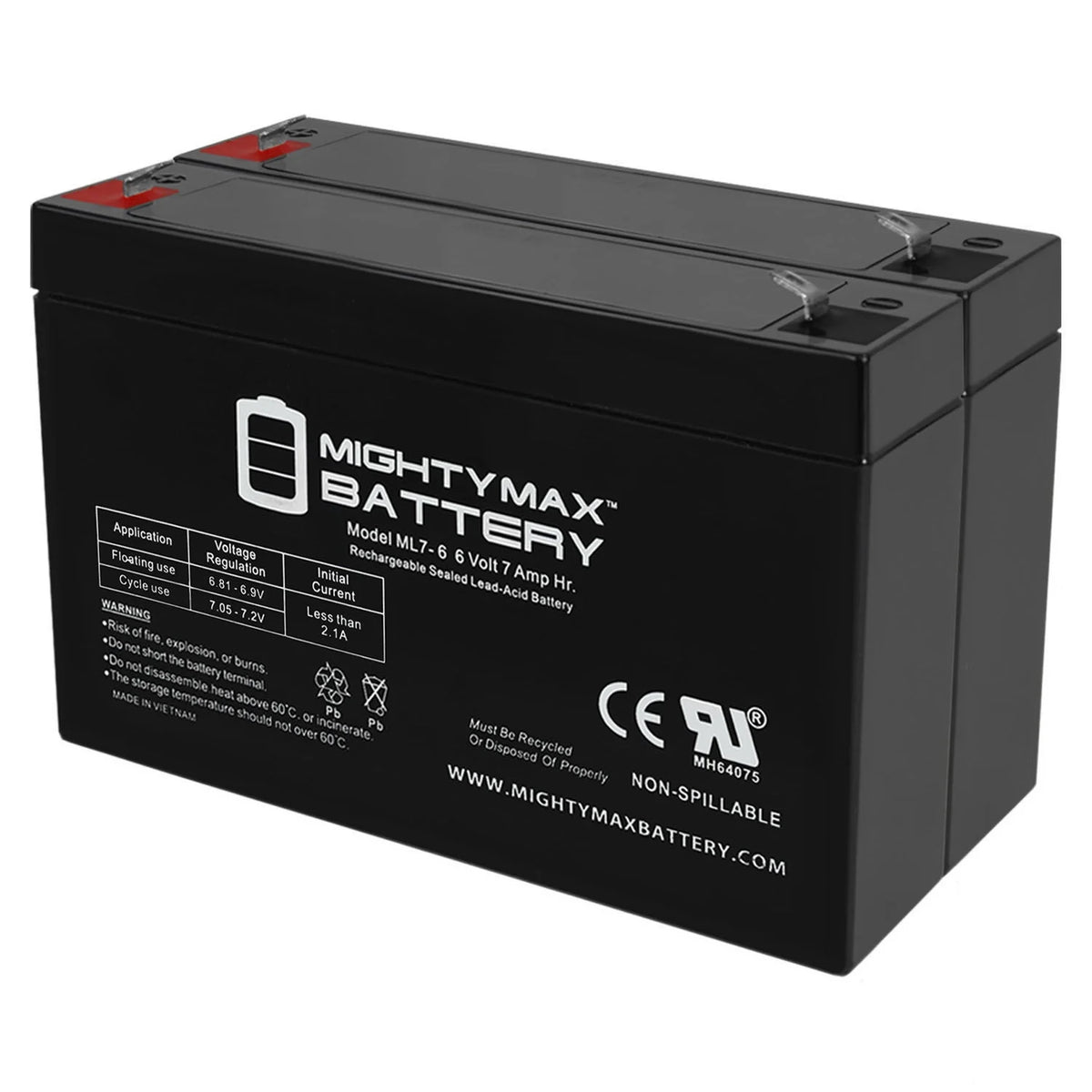 6V 7AH Battery X124357