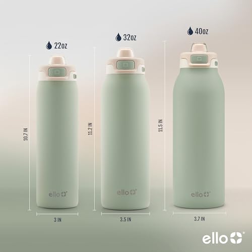Stainless Steel Water Bottle with Locking Lid, 22oz, 32oz, 40oz X826