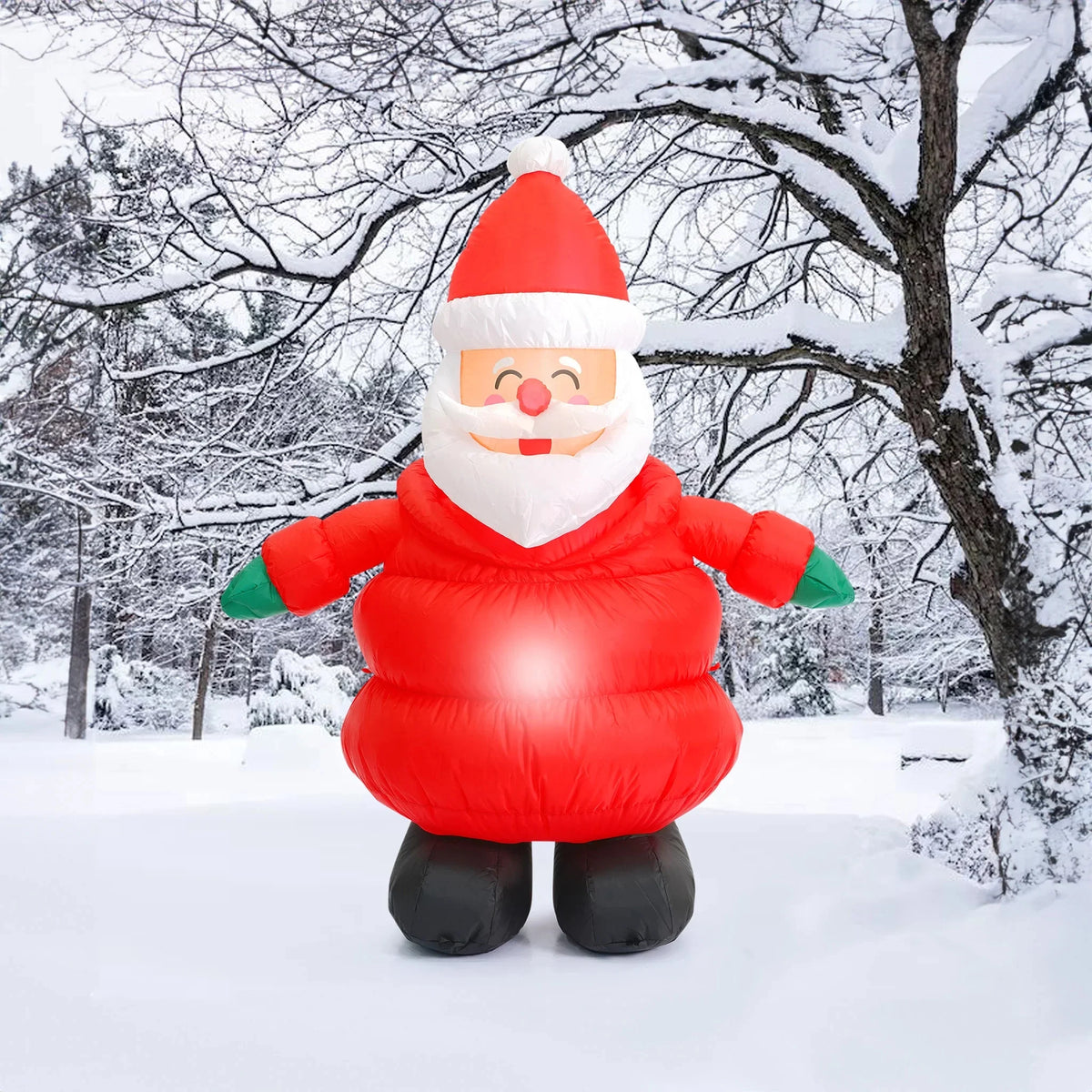 Lighted Christmas Inflatable Santa E24650