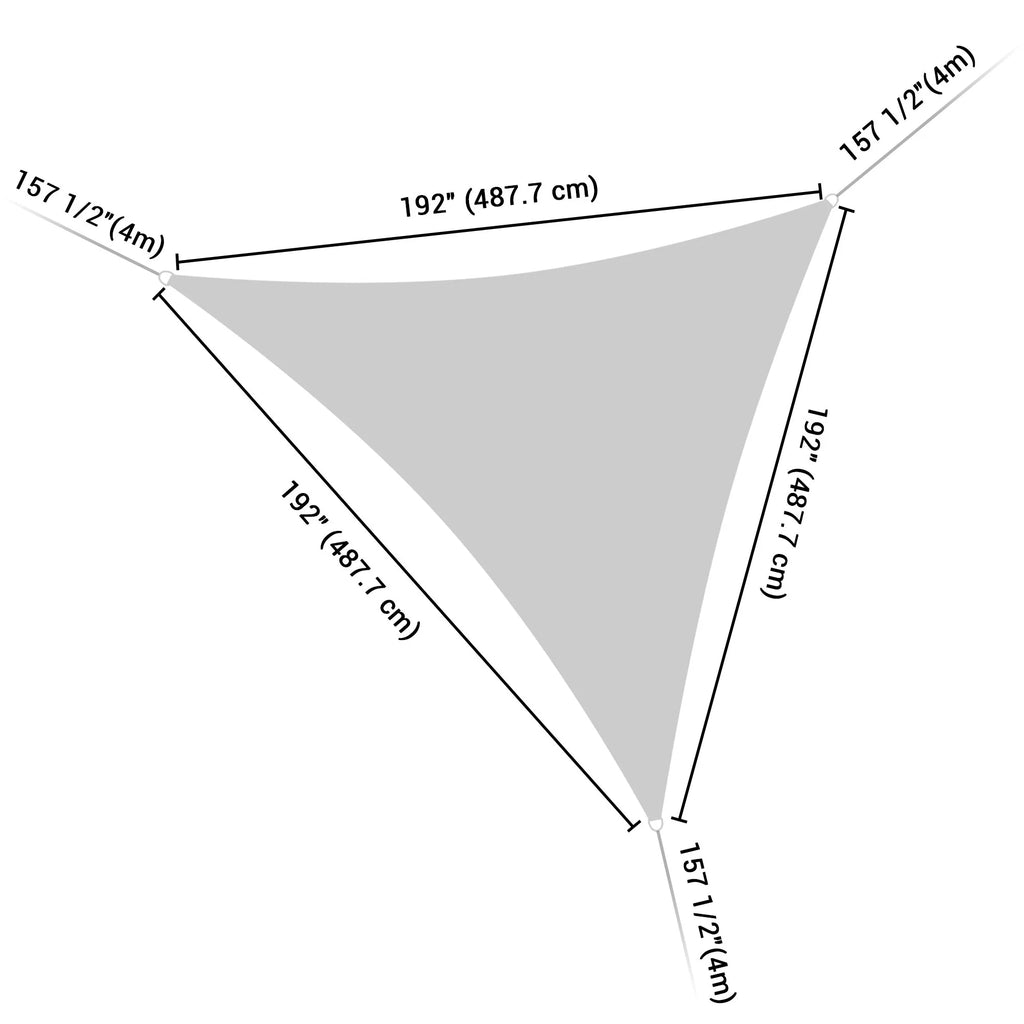 Red Triangle Sun Shade Sail Canopy N264