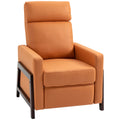 Orange Manual Recliner Chair with Footrest V31096