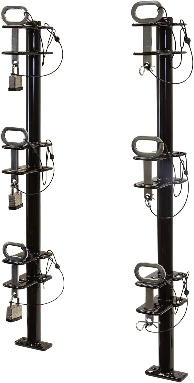 1 Channel Lockable Trimmer Rack, Black Y424