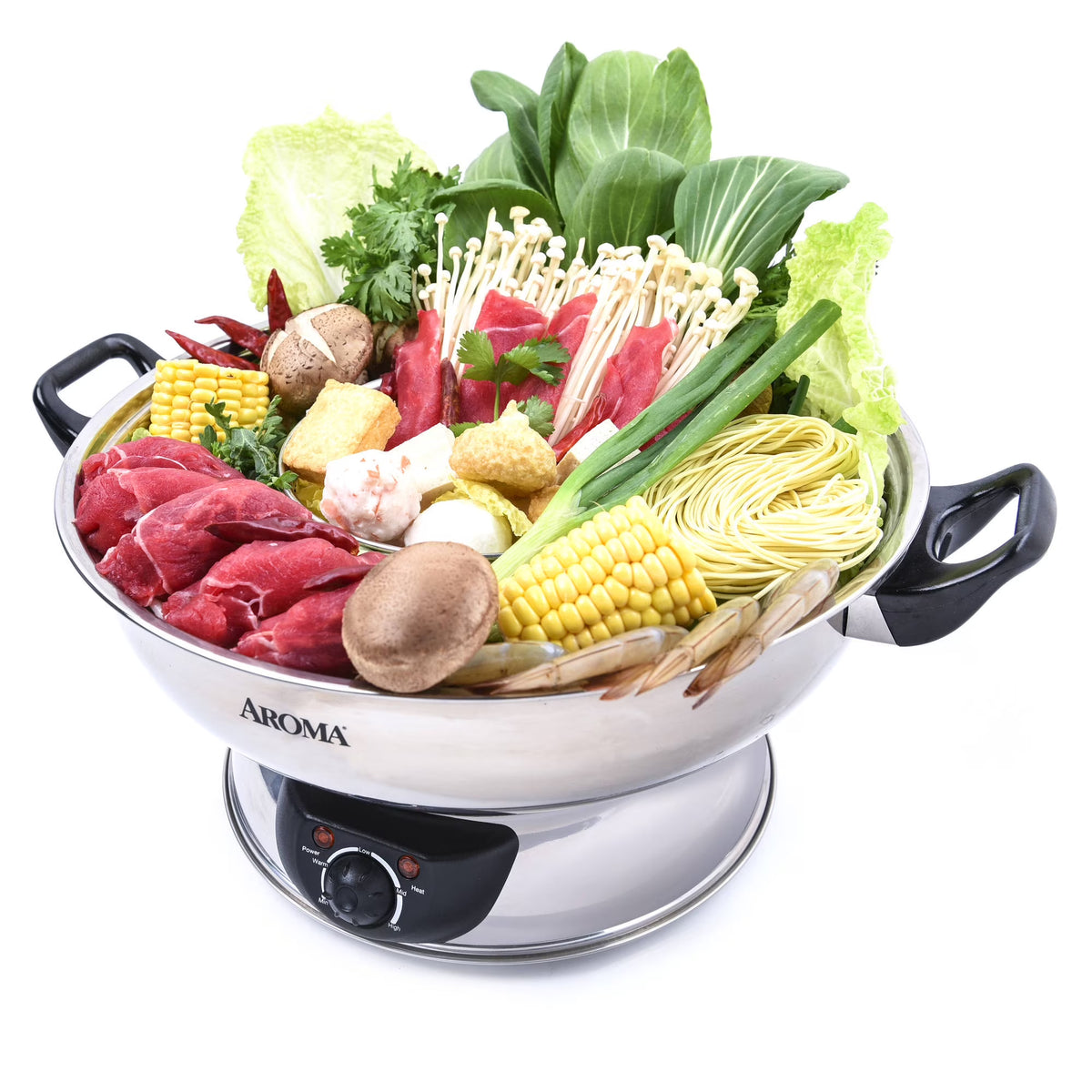 5Qt. Electric Shabu Shabu Hot Pot, Stainless Steel W1688