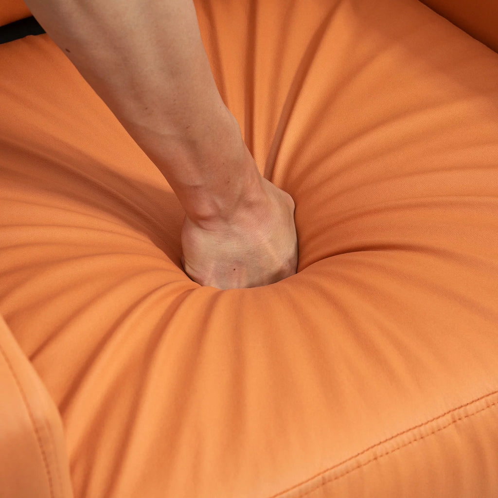 Orange Manual Recliner Chair with Footrest V31096