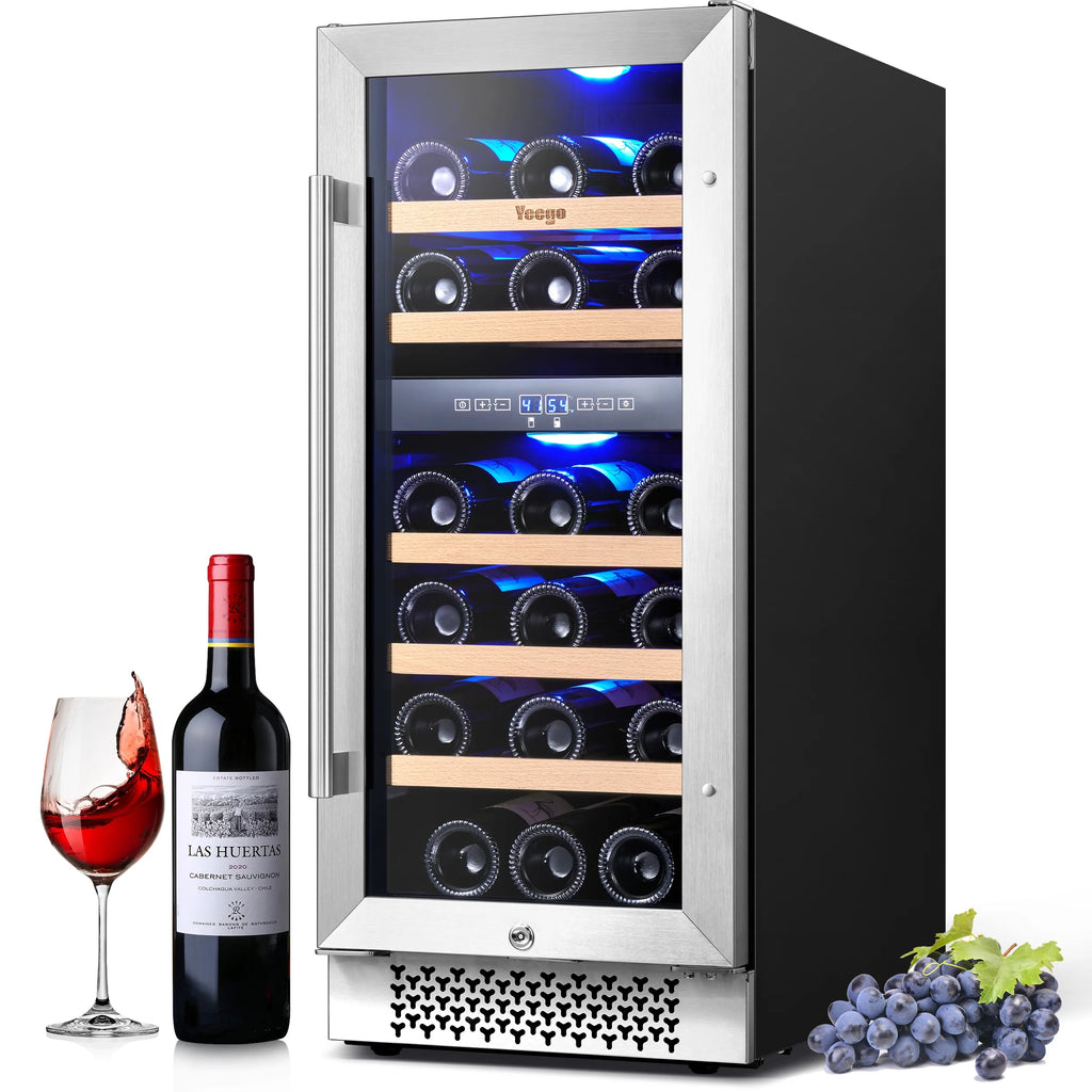15 Bottle Dual Zone Wine Cooler Refrigerator M378