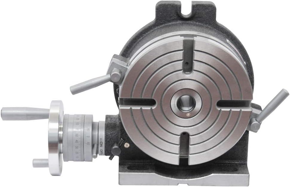 8" Rotary Table Vertical & Horizontal MT3 Center Sleeve 4 Slot Precision Milling Table H31038