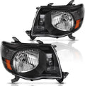 Headlight Assembly Chrome Housing with Amber Reflector Q837