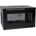 6U Wall-Mount Rack Enclosure Cabinet, 19 in, Black O553985