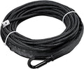 85ft x 3/8 inch Synthetic Winch Line Rope with Heat Rock Guard E982