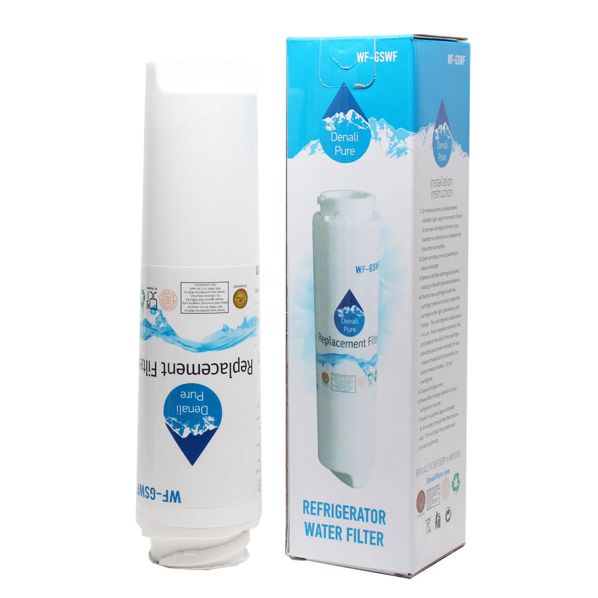 2-Pack Replacement Water Filter Cartridge for Refrigerator B4635