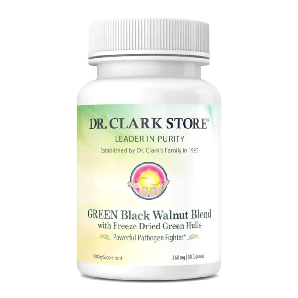 Green Black Walnut Hull Dietary Supplement 360mg 50 Gelatin Capsules B864699