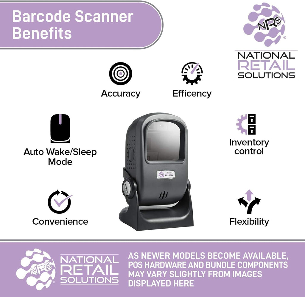 POS System Bundle with Touch Screen Monitor, Barcode Scanner, Cash Drawer and Receipt Printer H359360